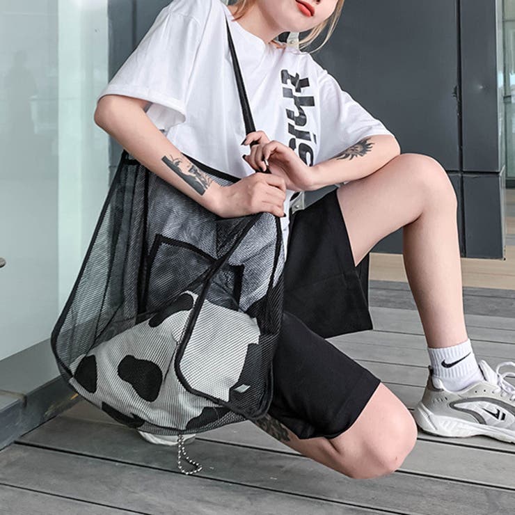 Steve Madden☆ シースルーメッシュ・トートバッグ Steve Madden【新作SALE】Playa Tote & Wallet (Steve Madden