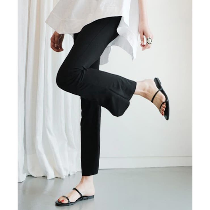 ★大人気商品★ フレアパンツ レディース STYLE 黒[品番：JOKW0012454]｜REAL パンツ
