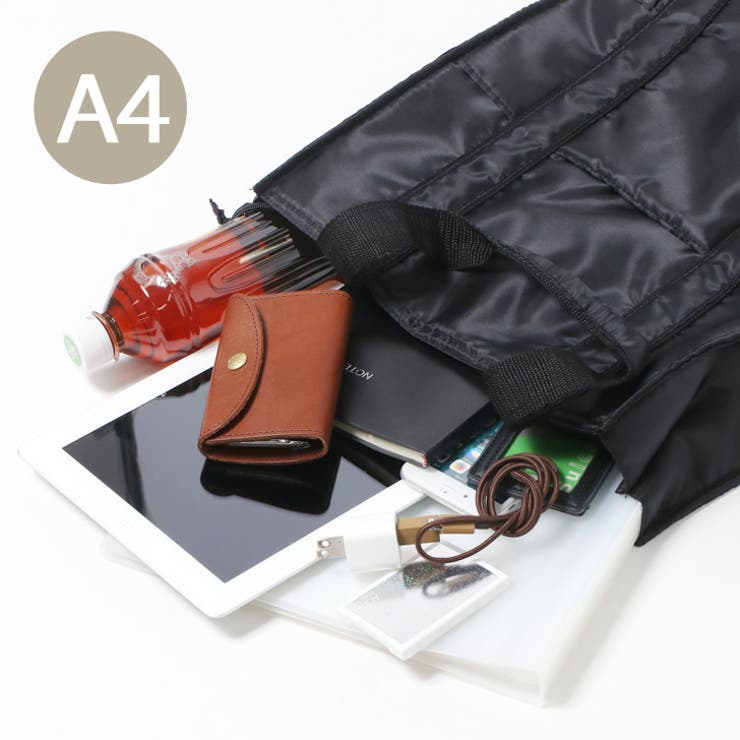 縦型 トートバッグ A4ファスナー付き | REAL STYLE | 詳細画像9 