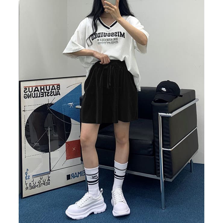 トレフル♡ショーパンツ ドレープルーズショートパンツ（その他パンツ）｜EDDEN ELLEN
