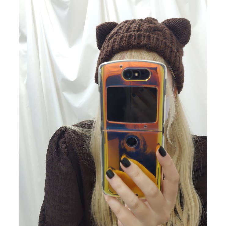 猫耳ニット帽 レディース ニット帽[品番：JOKW0012899]｜REAL