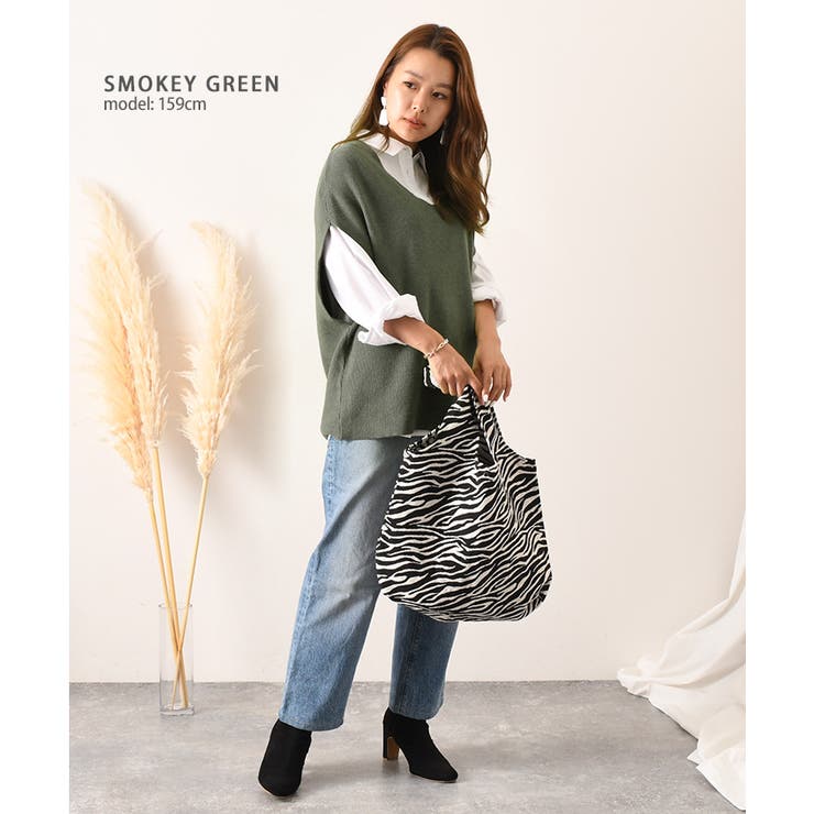 ニットベスト レディース 秋[品番：JOKW0012907]｜REAL STYLE