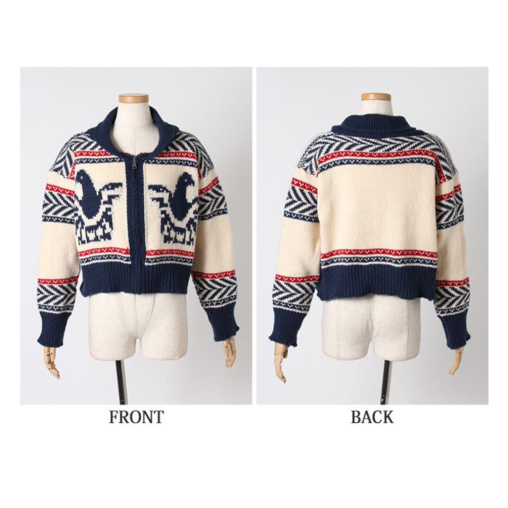 カーディガン カウチンニット レディース[品番：JOKW0012932