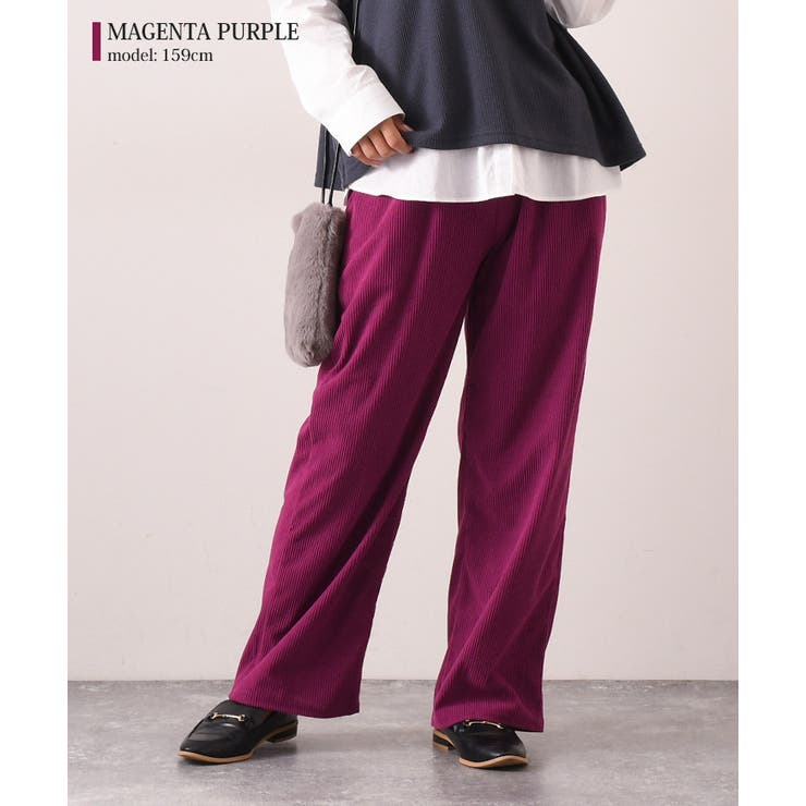 ワイドパンツ レディース コーデュロイ[品番：JOKW0009403]｜REAL  STYLE（リアルスタイル）のレディースファッション通販｜SHOPLIST（ショップリスト）