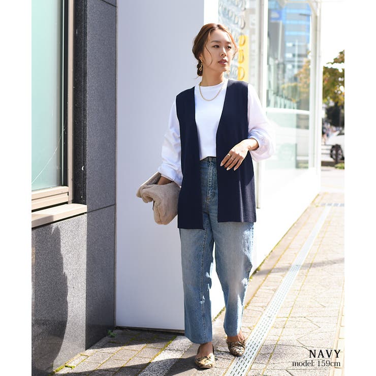 ジレ レディース ベスト[品番：JOKW0010705]｜REAL STYLE