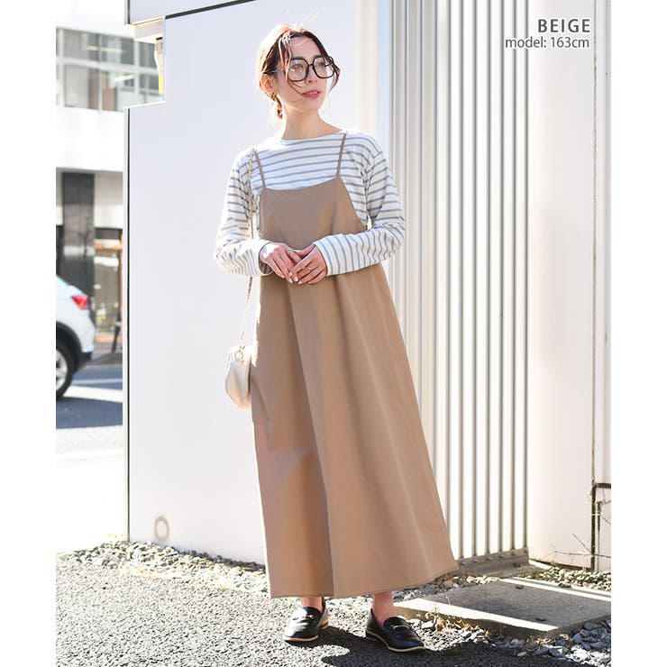 キャミソールワンピース レディース 春夏[品番：JOKW0013596