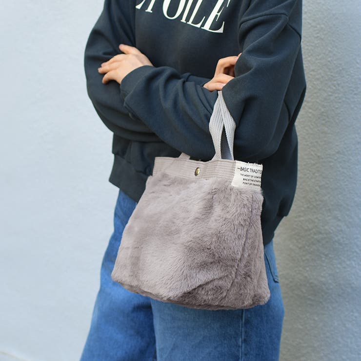 トートバッグ ハンドバッグ フェイクファー | REAL STYLE | 詳細画像4 