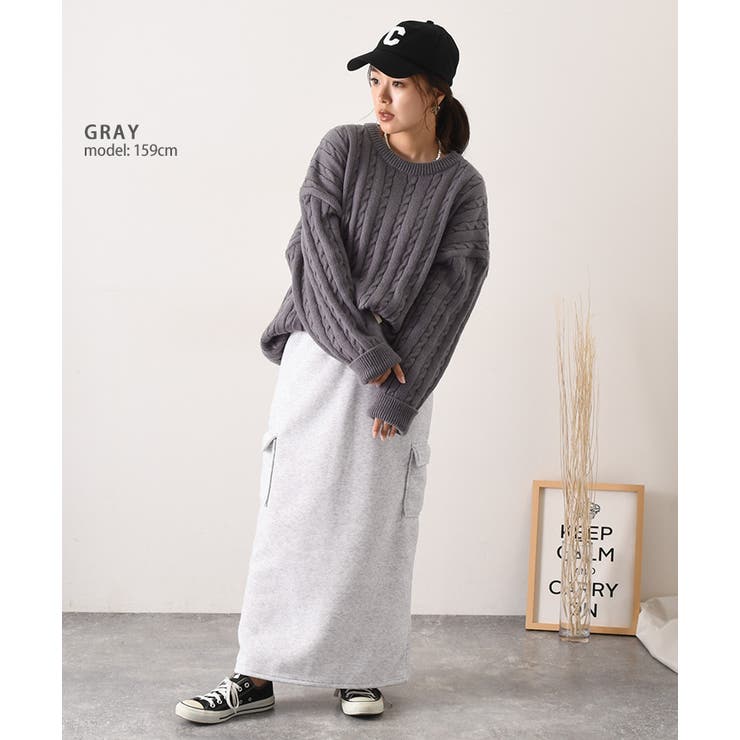 ケーブルニット レディース 長袖 | REAL STYLE | 詳細画像13 