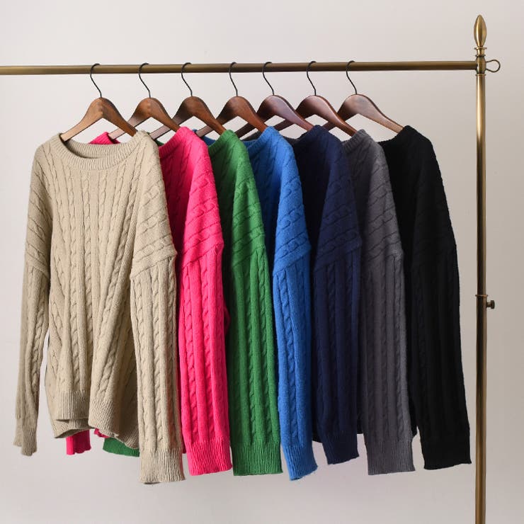 ケーブルニット レディース 長袖 | REAL STYLE | 詳細画像7 