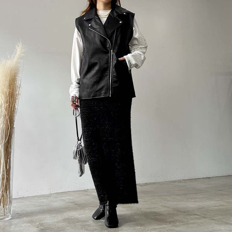 ライダース ベスト ジャケット[品番：JOKW0014994]｜REAL STYLE
