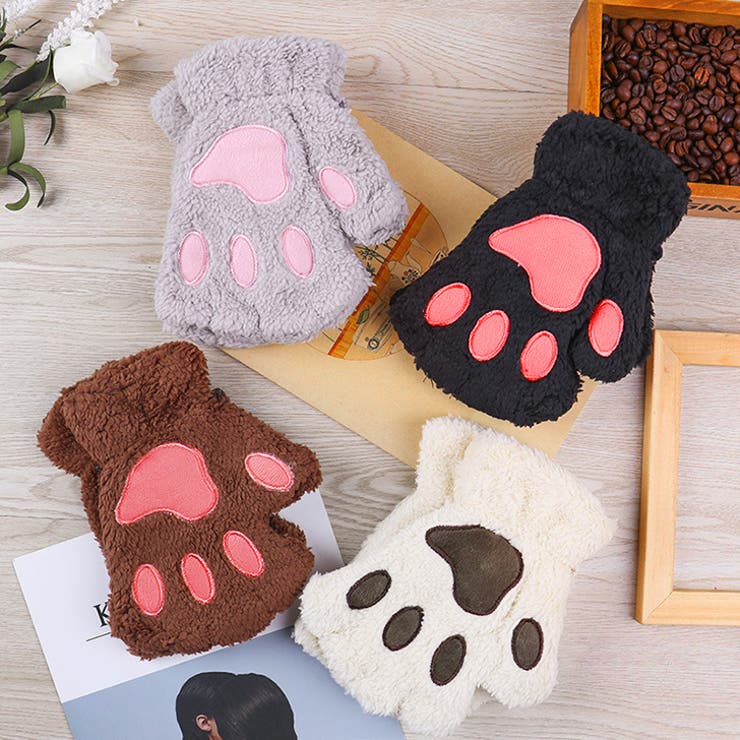 雪柄の手袋｜ウサギがいる｜CUNE ONLINE STORE