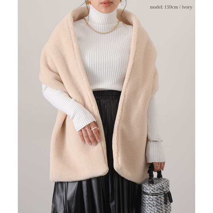 ショール 大判 フェイクファー[品番：JOKW0015093]｜REAL  STYLE（リアルスタイル）のレディースファッション通販｜SHOPLIST（ショップリスト）
