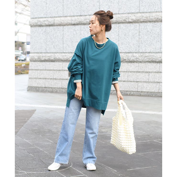 テールカットビッグシルエットライトスウェット レディース トップス | REAL STYLE | 詳細画像11 