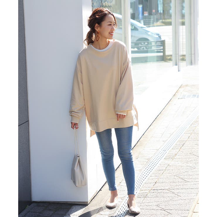 テールカットビッグシルエットライトスウェット レディース トップス | REAL STYLE | 詳細画像23 