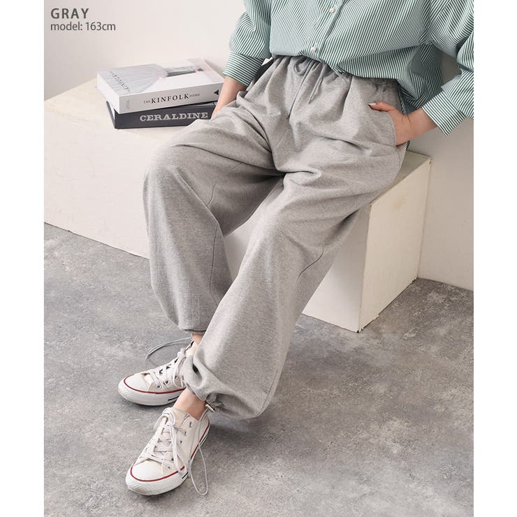 スウェットパンツ レディース ワイドパンツ[品番：JOKW0014133