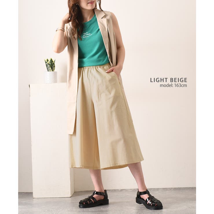 ワイドパンツ レディース 7分丈[品番：JOKW0014177]｜REAL STYLE
