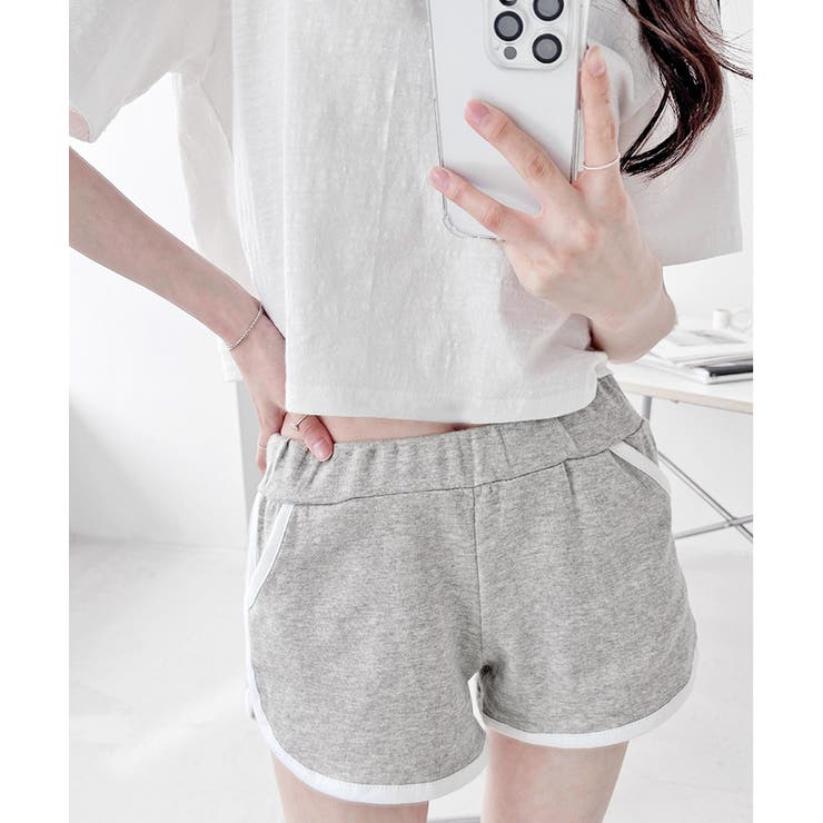 ショートパンツ レディース スウェット[品番：JOKW0014220
