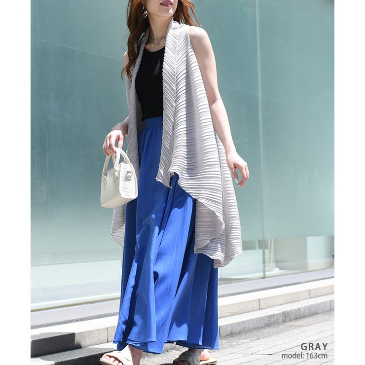 美品　45rpm　インド　カディ　コットン　ストール　ベスト　ジレ　2way ストール ジレ レディース[品番：JOKW0012609]｜REAL STYLE