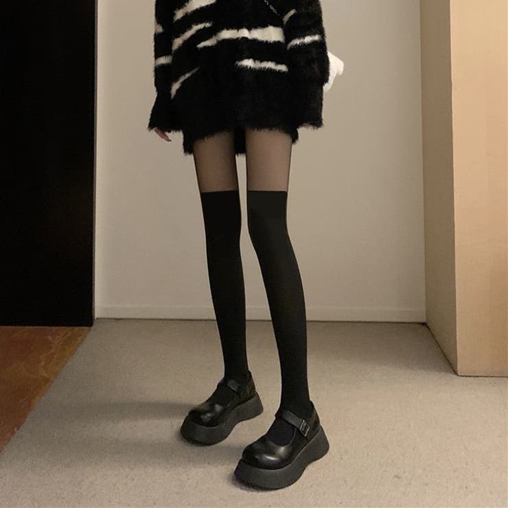 ストッキング フェイク ニーハイ[品番：JOKW0014503]｜REAL