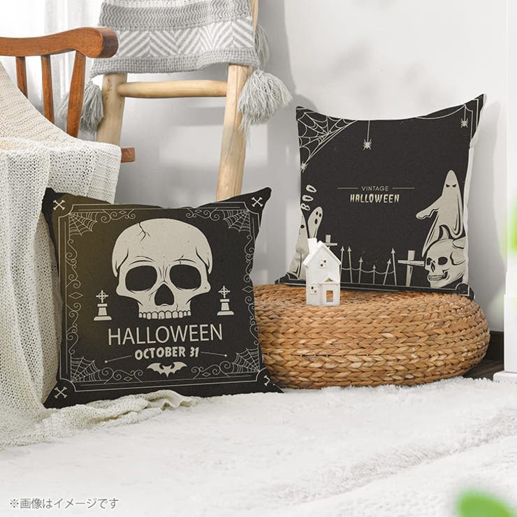 クッションカバー 40×40cm ハロウィン[品番：JOKW0014587]｜REAL