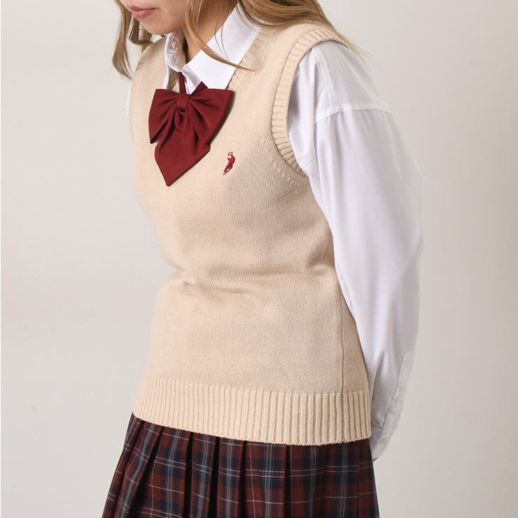 ベスト 制服 ニット[品番：JOKW0015154]｜REAL STYLE（リアル