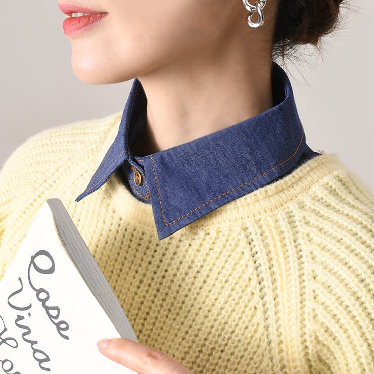 AMBIDEX Store △〇ブロード・レースBIG付け襟(F シロ): CHILD WOMAN