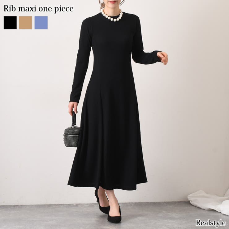 ワンピース レディース 秋 長袖 マキシワンピース ロング