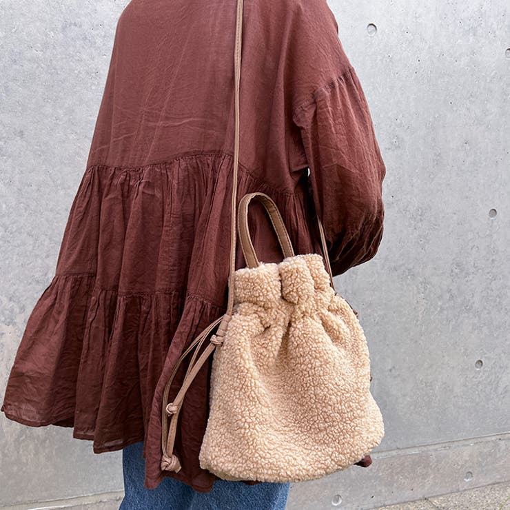 巾着バッグ ショルダーバッグ レディース[品番:JOKW0016273 巾着バッグ ショルダーバッグ レディース[品番:JOKW0016273