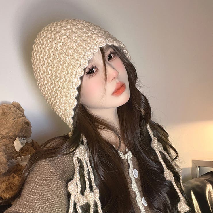 ビーニー帽 ニット帽 レディース[品番：JOKW0016293]｜REAL  STYLE（リアルスタイル）のレディースファッション通販｜SHOPLIST（ショップリスト）