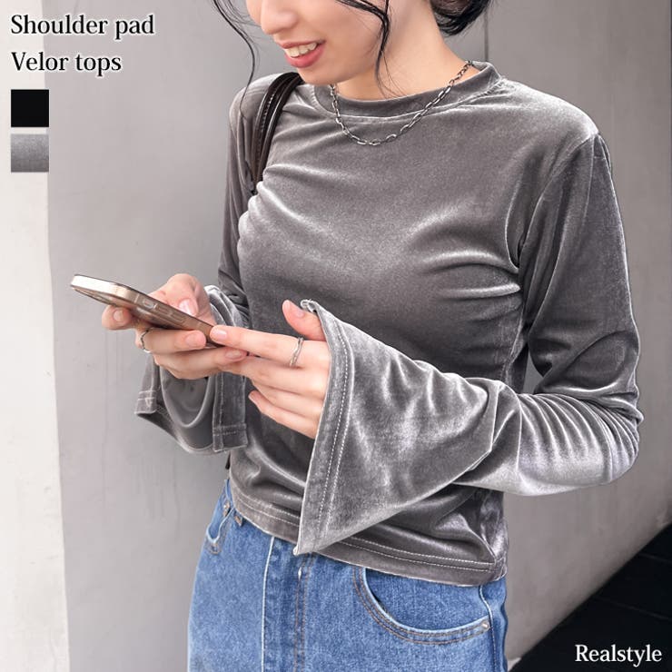 ベロア トップス レディース[品番：JOKW0016378]｜REAL STYLE（リアル