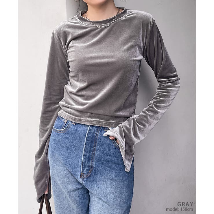 ベロア トップス レディース[品番：JOKW0016378]｜REAL STYLE（リアル 