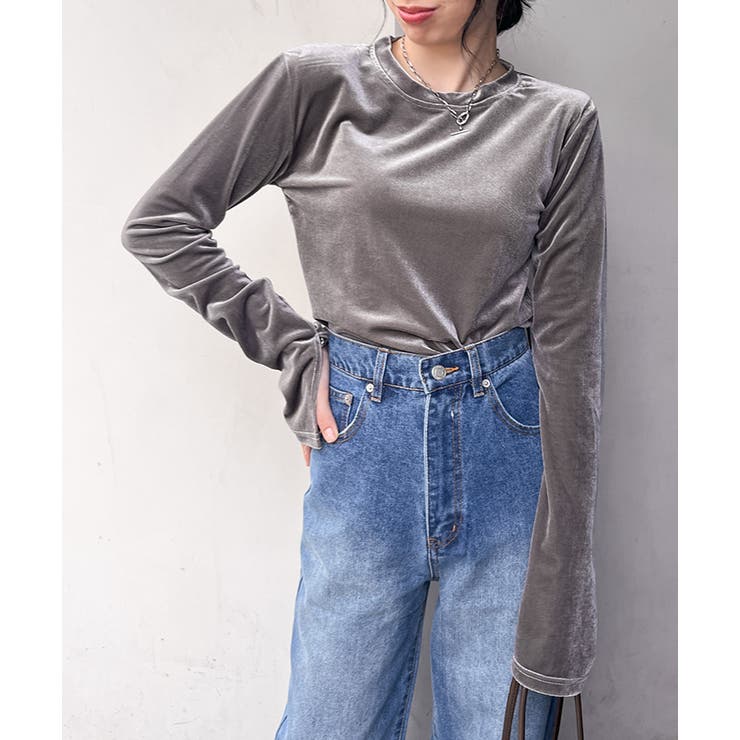 ベロア トップス レディース[品番：JOKW0016378]｜REAL STYLE（リアル