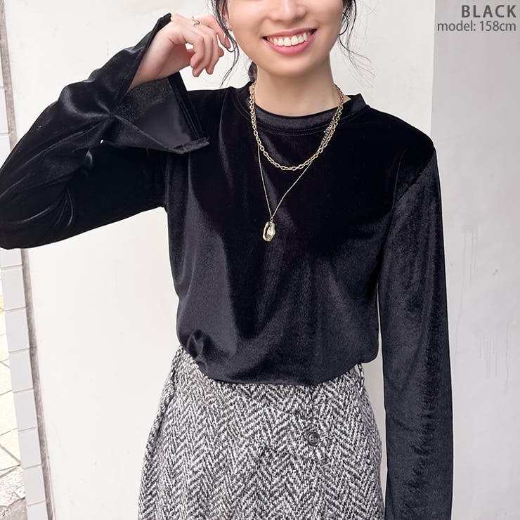 ベロア トップス レディース[品番：JOKW0016378]｜REAL STYLE（リアル