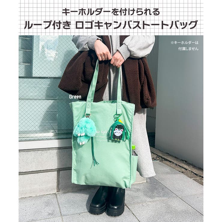 トートバッグ ループ付き うちわ対応[品番：JOKW0015055]｜REAL  STYLE（リアルスタイル）のレディースファッション通販｜SHOPLIST（ショップリスト）