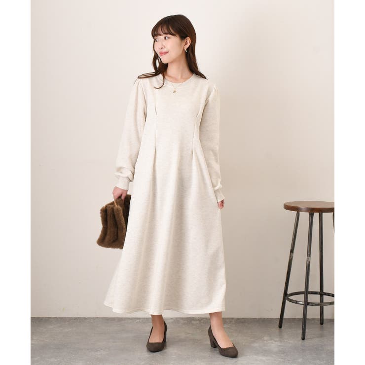 antiqua アート柄ワンピース ワンピース レディース ロング 送料