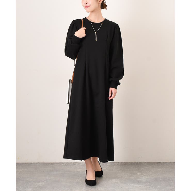antiqua アート柄ワンピース ワンピース レディース ロング 送料