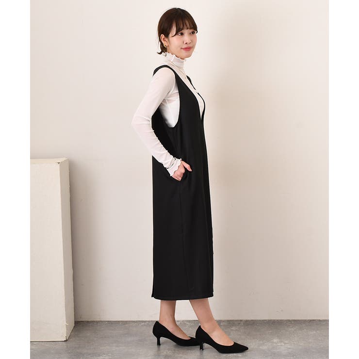 ジャンパースカート レディース ロング[品番：JOKW0016678