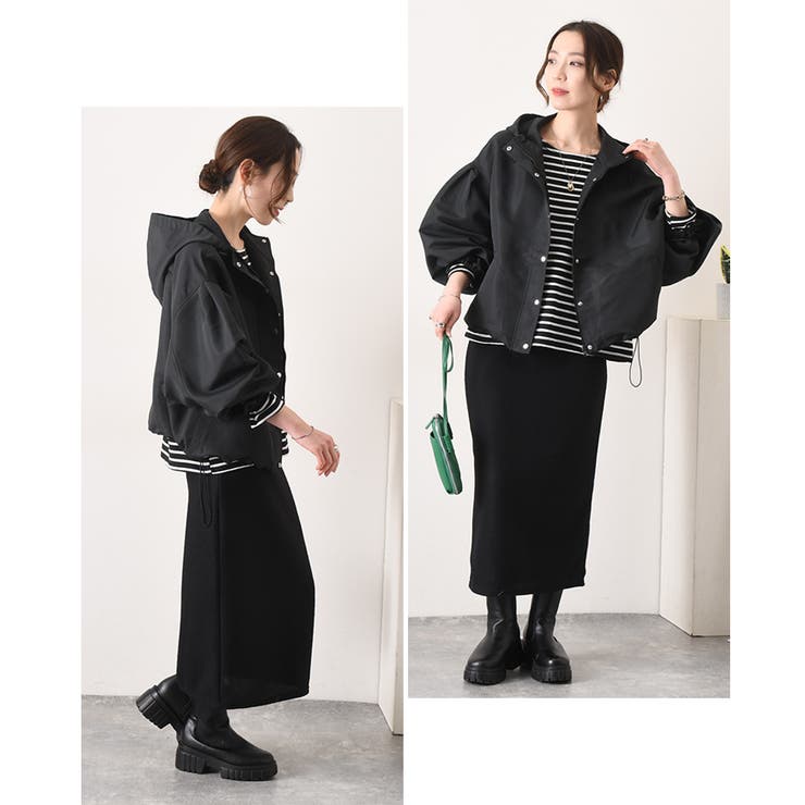 美品]ESCADA マウンテンパーカ ブランドロゴ金具 フリンジ 38