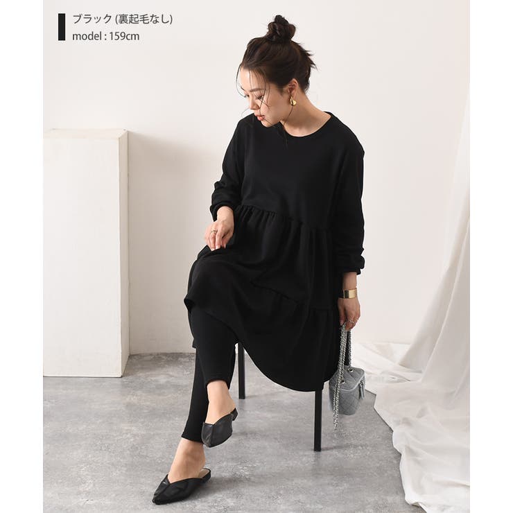 jacquard one-piece｜ブラック｜size1 | MI AND MOU