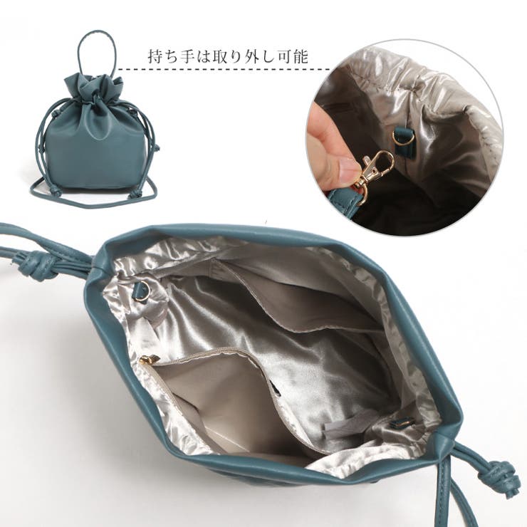 巾着バッグ ショルダー 2way[品番：JOKW0015446]｜REAL STYLE