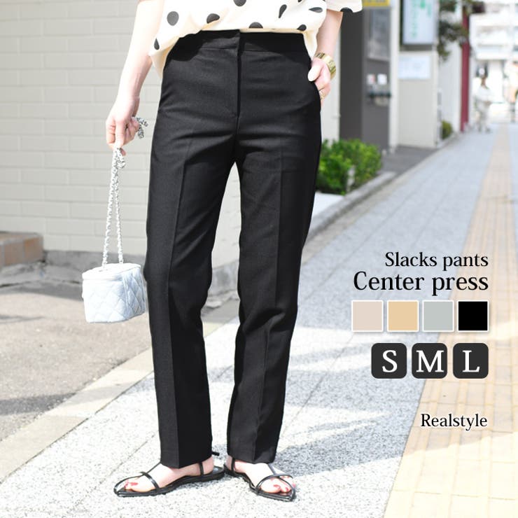 スラックス レディース パンツ[品番：JOKW0015442]｜REAL STYLE
