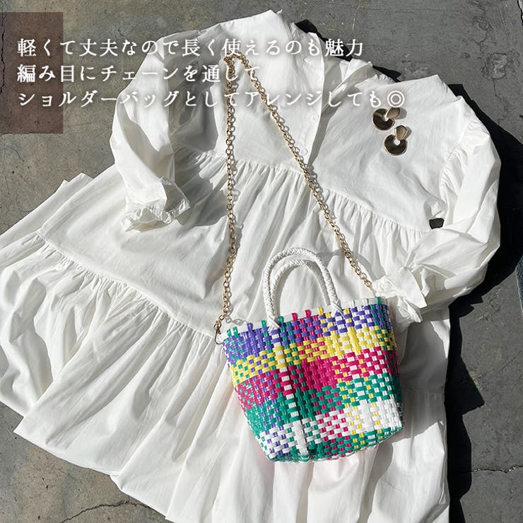 かごバッグ ビニール レディース[品番：JOKW0015567]｜REAL