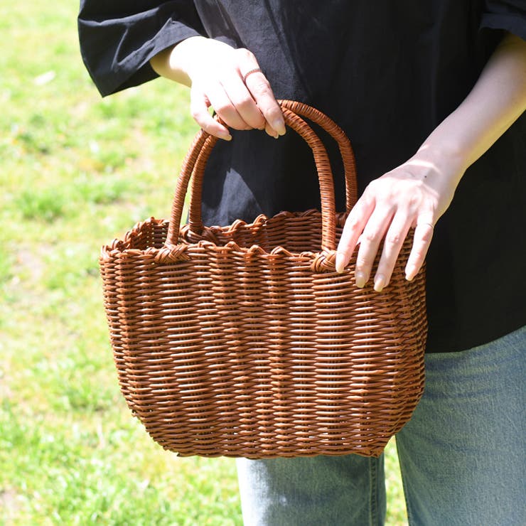 COS かごバック COS】Bucket Bag Straw バケツバッグ (COS/かごバッグ