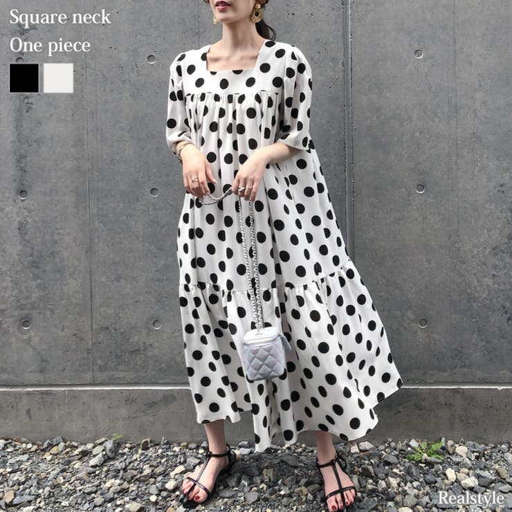 ロングワンピース レディース 半袖[品番：JOKW0015638]｜REAL STYLE