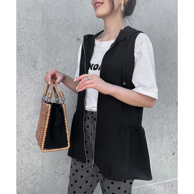 再入荷 ジーフォア G/FORE レディース パーカーベスト ブラック L