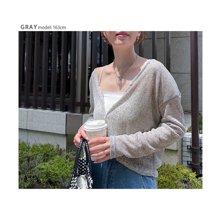 カーディガン レディース ニット[品番：JOKW0015714]｜REAL