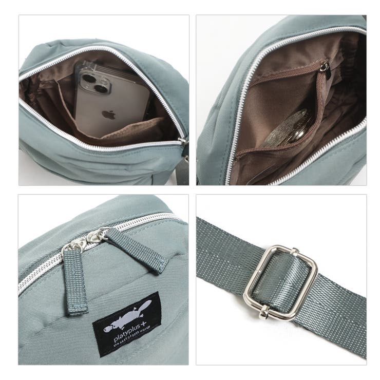 ショルダーバッグ・ポシェット RAIVE Sweets in Silver 15 Mini silver leather Pocket slouch bag