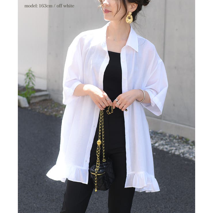 シアーシャツ レディース 半袖 | REAL STYLE | 詳細画像3 