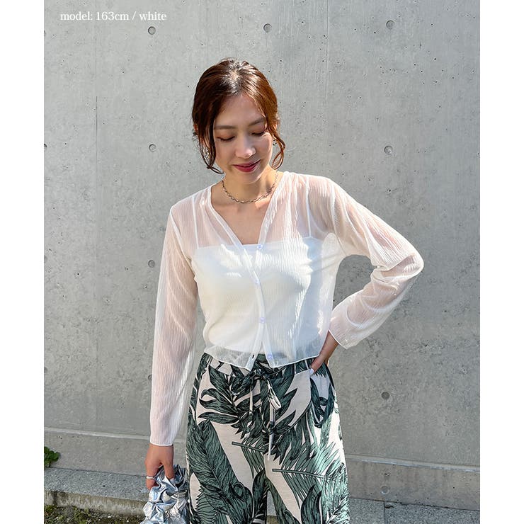 期間限定特別価格 カーディガン レディース STYLE 夏[品番：JOKW0015857]｜REAL 工芸品