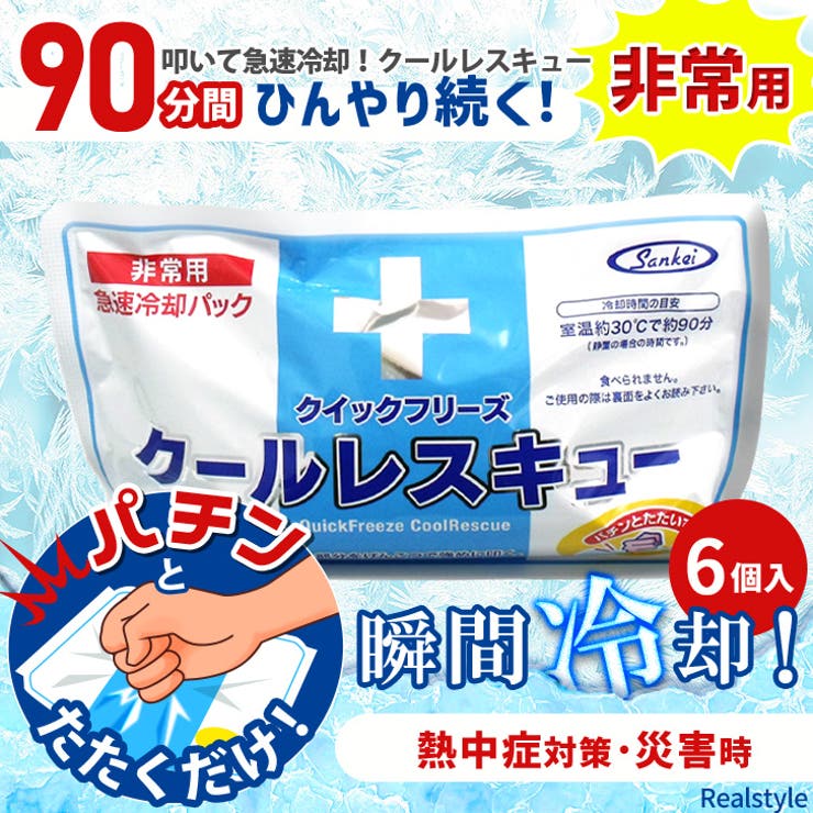 急速冷却パック 保冷剤 6個入り | REAL STYLE | 詳細画像1 
